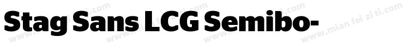 Stag Sans LCG Semibo字体转换